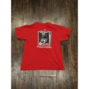 Washington Nationals Shirt Mens‎ Large Red MLB Star Wars Darth Vader Majestic
